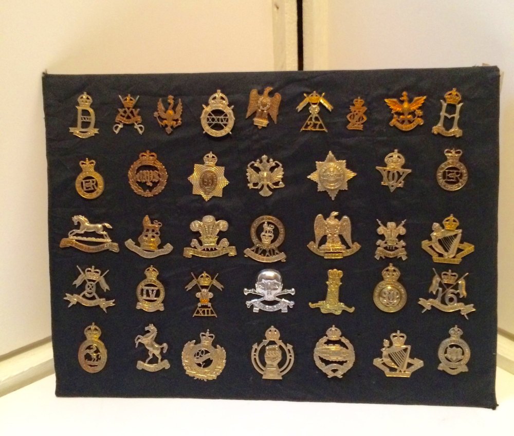 A selection of british military badges