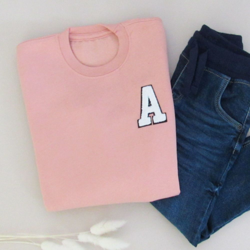 <!-- 000 -->Personalised Initials Patch Kids Sweatshirt