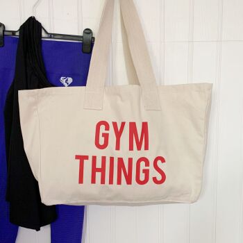  Gym Things Everyday Tote Bag In Natural