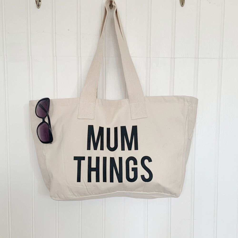 <!-- 00--> Mum Things Everyday Tote Bag In Natural