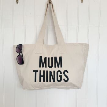  Mum Things Everyday Tote Bag In Natural