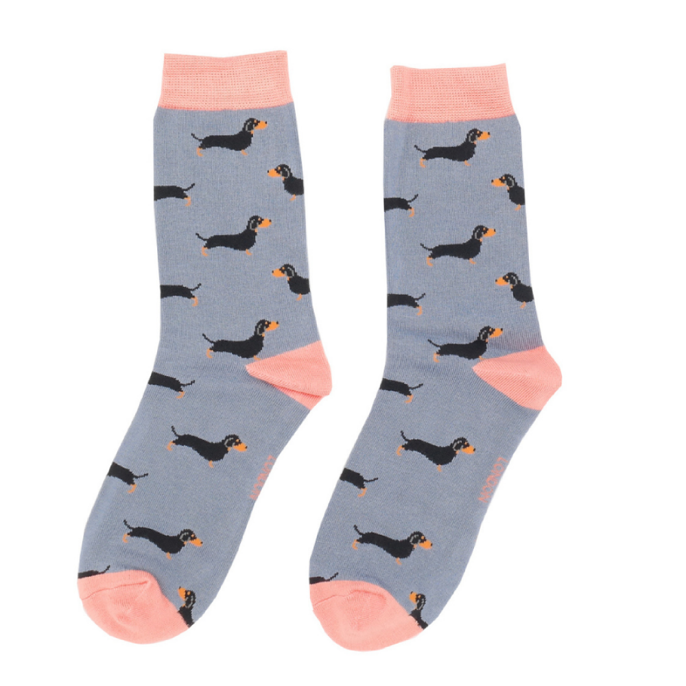 <!-- 005 -->Cute Pair Of Little Sausage Dogs Socks...Make A Gorgeous Christ
