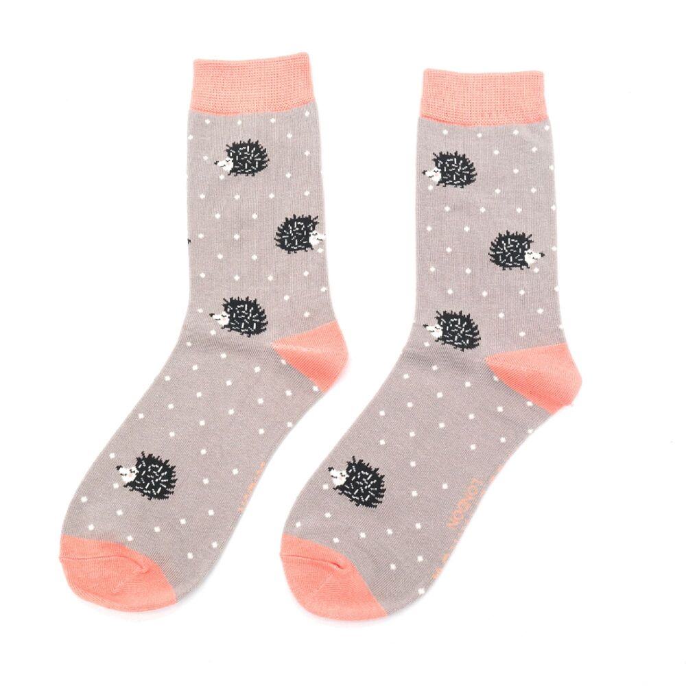 Cute Pair Of Hedghog Socks...Make A Gorgeous Christmas Gift
