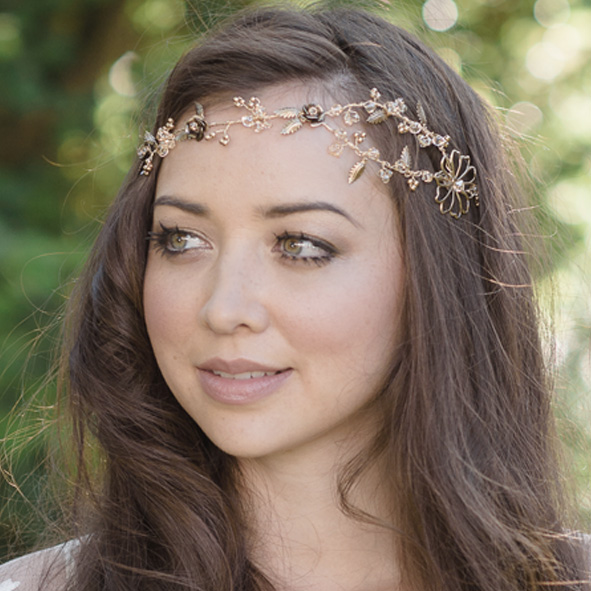 Fleur Rustic Bridal Brow Band