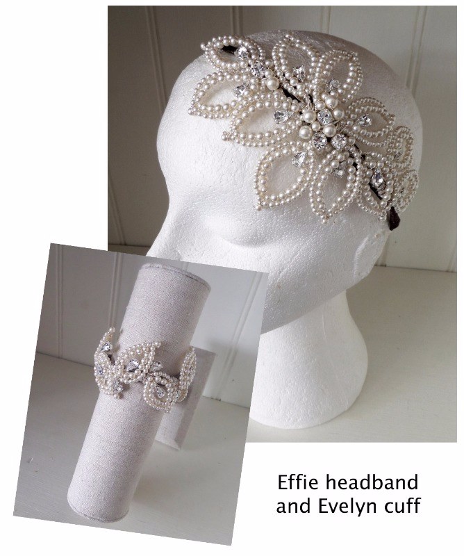 Jo Barnes Effie headband and Evelyn cuff
