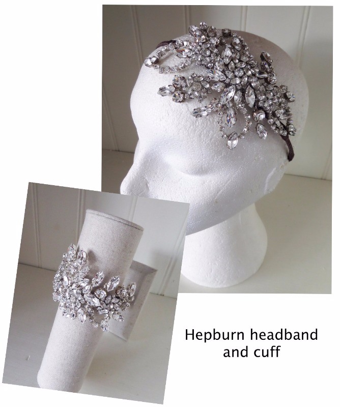 Jo Barns Hepburn headband and matching cuff