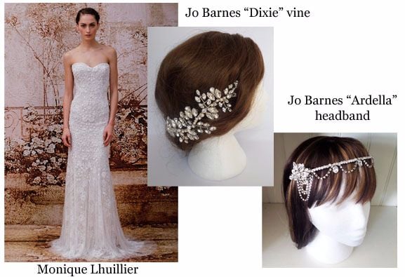 Monique Lhuillier with Jo Barnes accessories