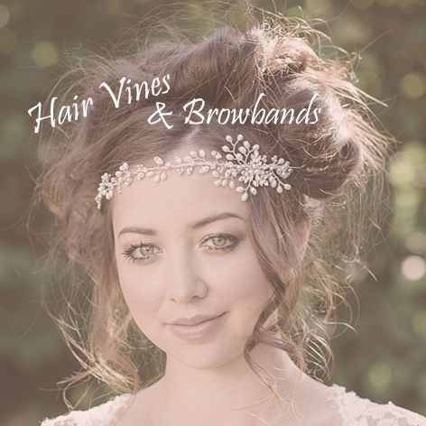 Bridal hair vines and browbands
