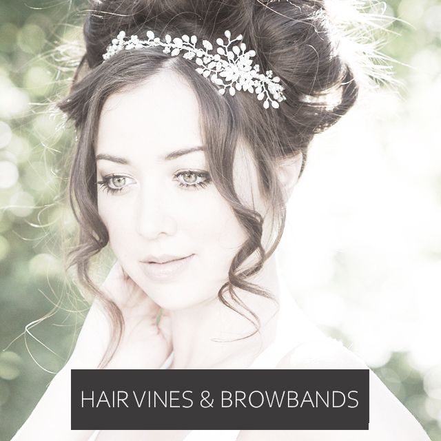 Bridal hair vines and browbands