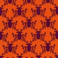 Rustique ~ Michael Miller Fabrics ~ Deer ~ Orange ~ Bolt End 120cm x 110cm