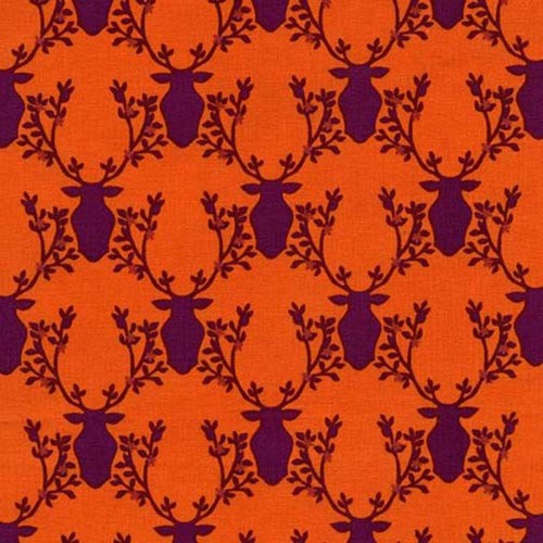 Michael Miller Rustique Deer on Orange