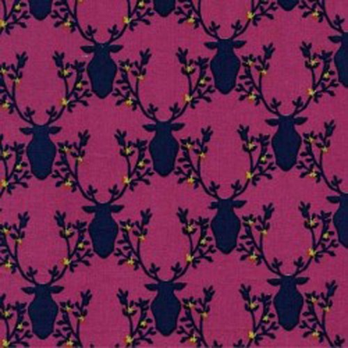 Michael Miller Rustique, Deer on Pink