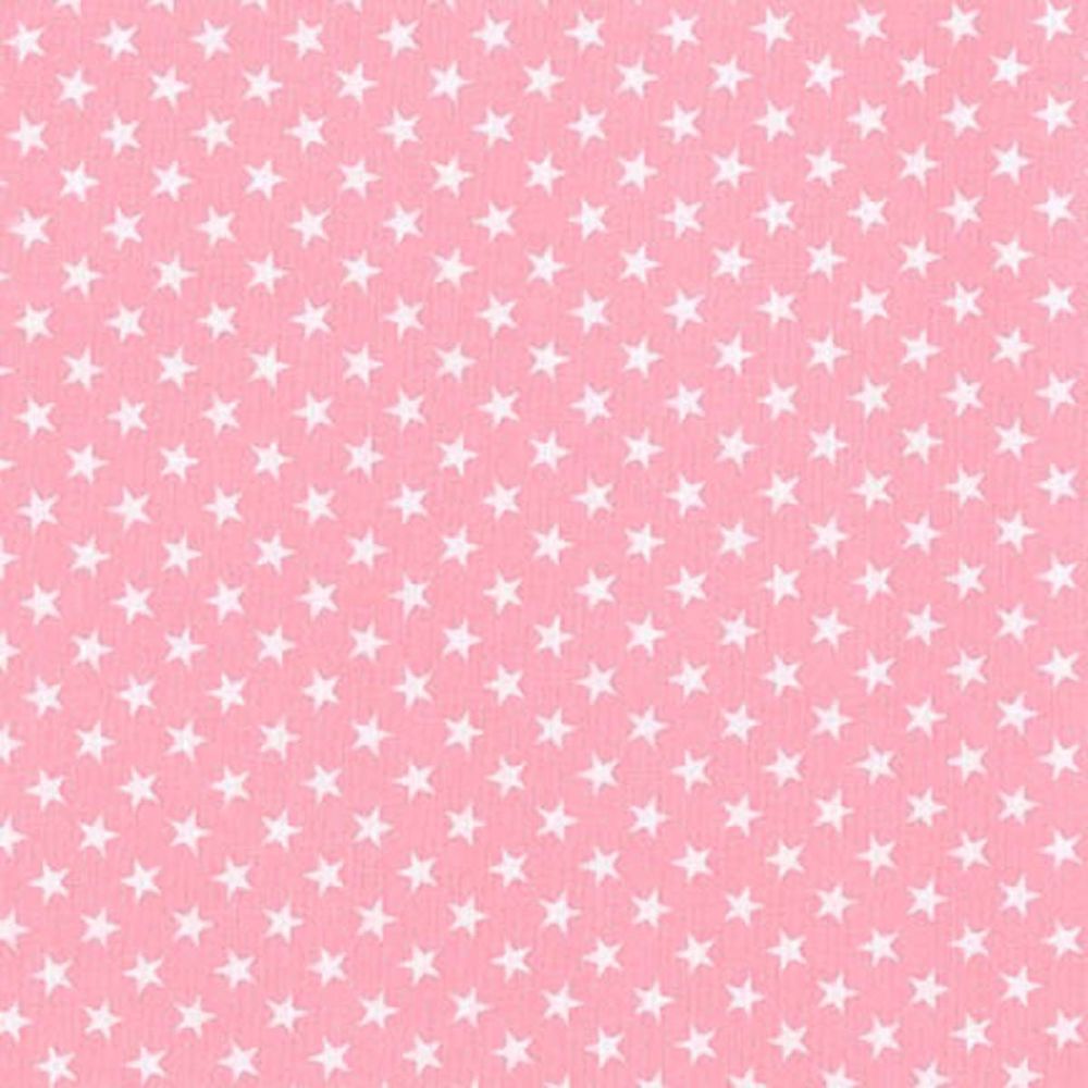 Classiques ~ Small White Stars  on  Pink ~ Sevenberry