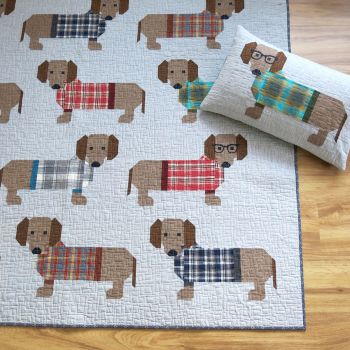 Dogs in Sweaters Quilt Pattern ~ Elizabeth Hartman