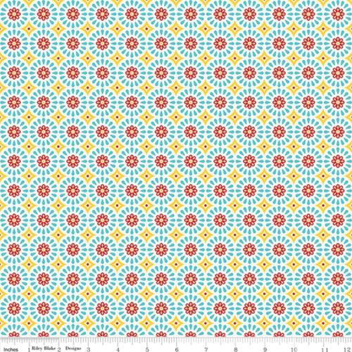 Happiness is Handmade Riley Blake Medallion Aqua