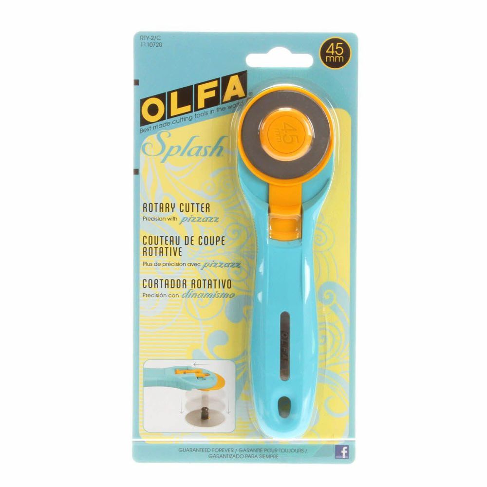 Olfa ~ Rotary Cutter ~ Aqua ~ 45mm