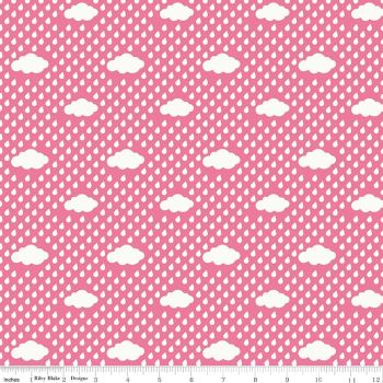Bloom Where You're Planted by Riley Blake Designs Rain Clouds in Pink