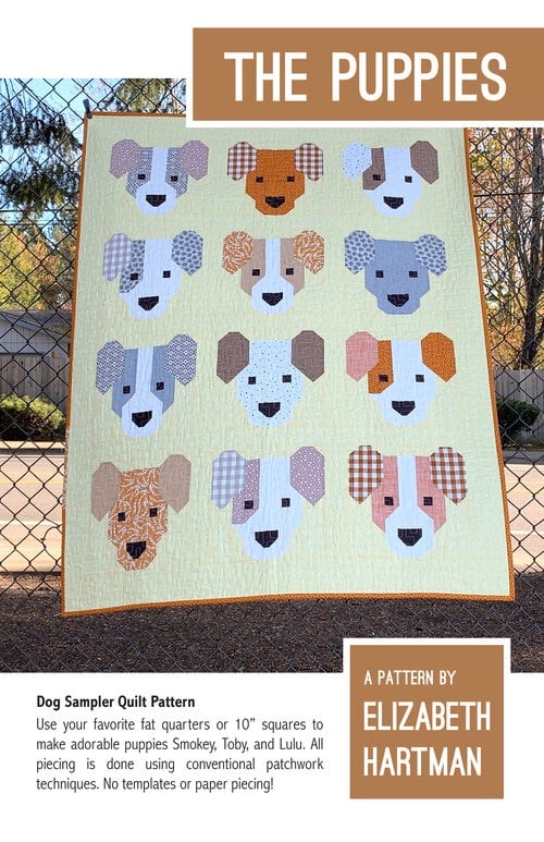 The Puppies Quilt Pattern ~ Elizabeth Hartman