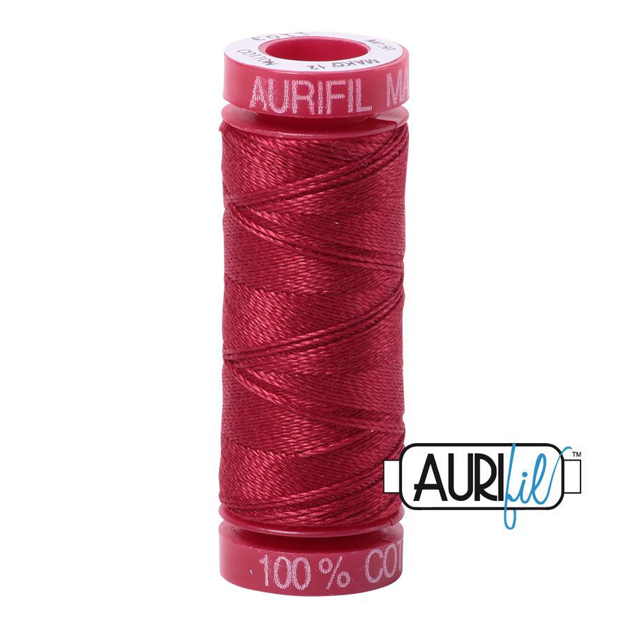 Aurifil ~ 12wt ~ 50 metres ~ 1103 ~ Burgundy