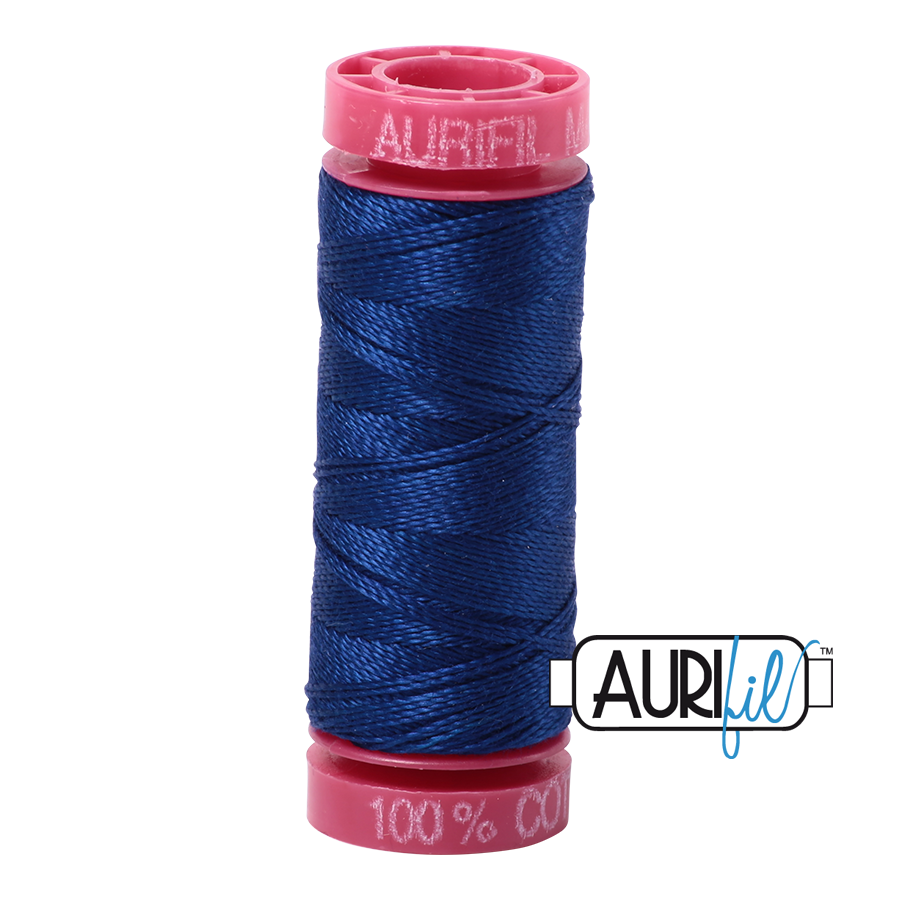 Aurifil ~ 12wt ~ 50 metres ~ 2780 ~ Dark Delft Blue