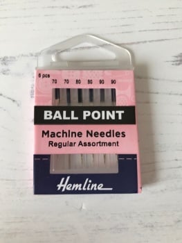 Hemline Sewing  Machine  ~ Ball Point Needles ~ Regular Assortment 