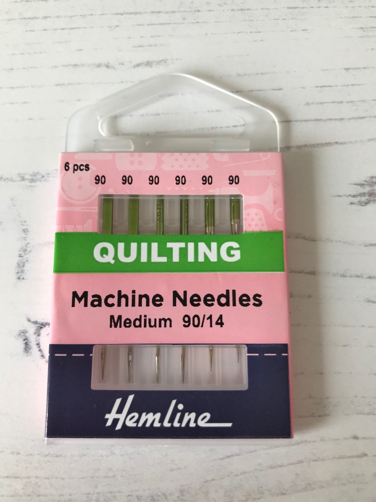 Hemline  Sewing Machine  ~ Quilting Needles ~ Medium 90/14