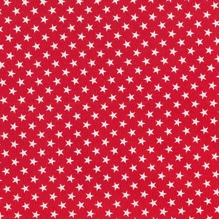 Classiques ~ Stars ~ Small White Stars on Red ~ Sevenberry