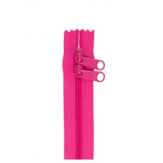 Double Slide Handbag Zipper ~ By Annie ~ 30 Inch ~ Raspberry