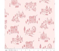 Notting Hill By Amy Smart ~ Riley Blake Designs ~ London ~ Pink
