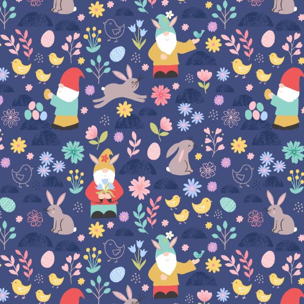 Spring Treats ~ Lewis and Irene ~ Spring Gnomes ~ Dark Blue