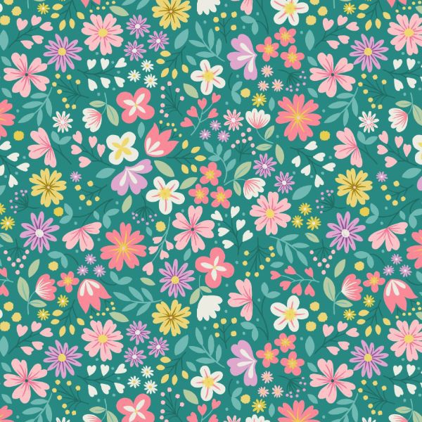 Spring Treats ~ Lewis and Irene ~ Spring Floral ~ Green