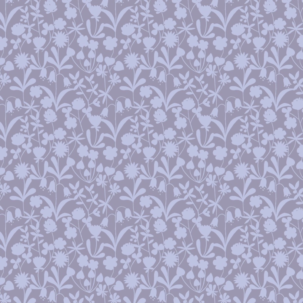 Bluebell Wood ~ Reloved ~ Lewis and Irene ~ Floral Silhouette ~ Lavender