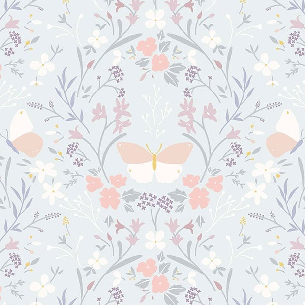 Heart of Summer ~ Lewis and Irene ~ Floral Gathering on Duck Egg Blue