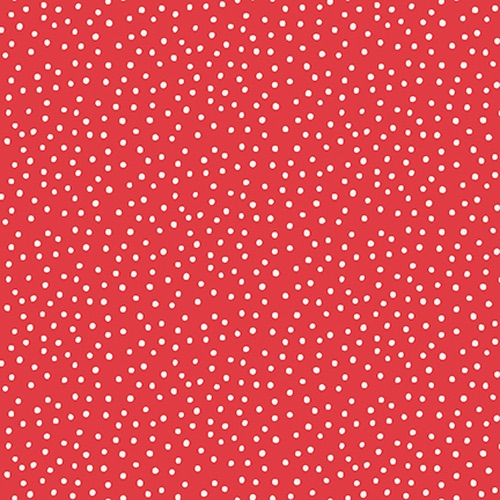 Say It With a Stitch ~ Mandy Shaw ~ Henry Glass  ~ White Dots on Red ~ Last Fat Quarter