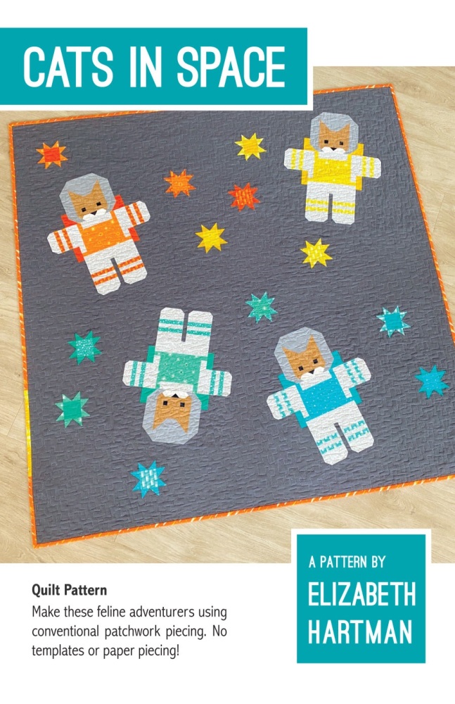 Cats in Space Quilt Pattern ~ Elizabeth Hartman