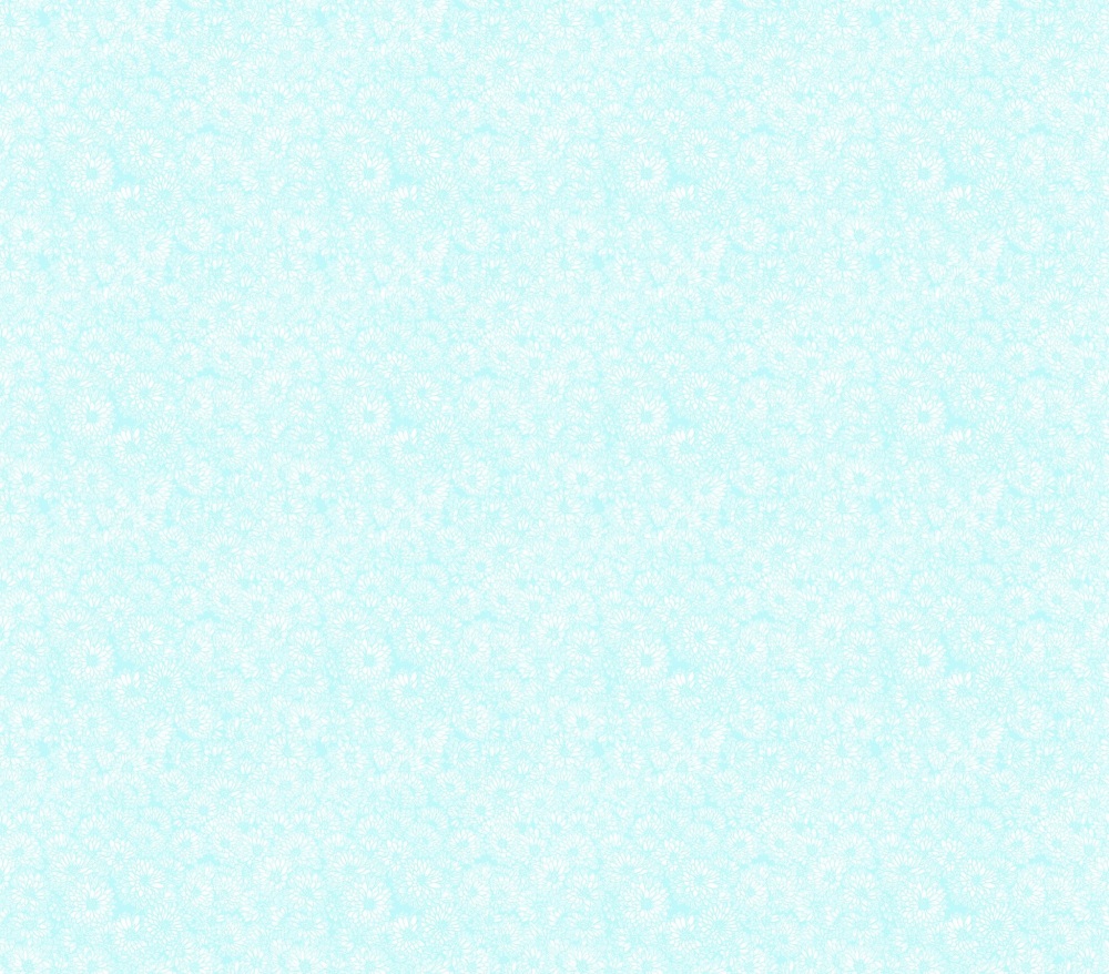 Indelible Soft ~ Anna Maria Textiles ~ Mums (Chrysanthemum) Swim (Blue)