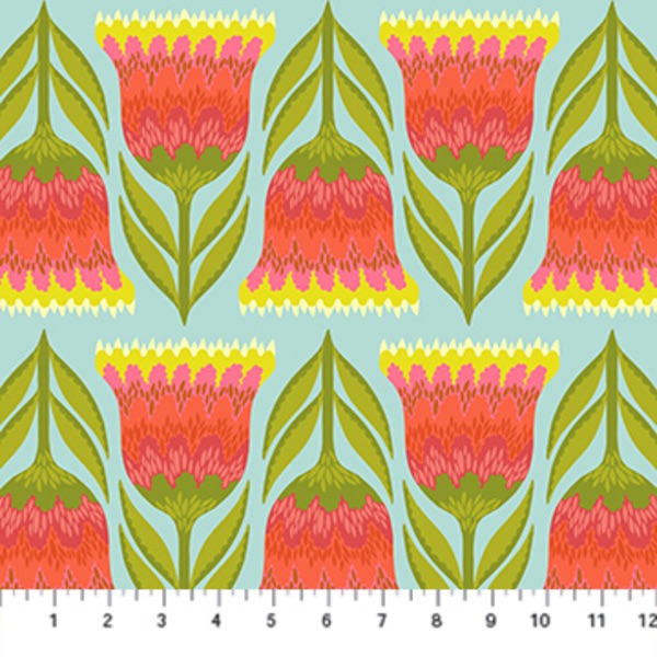 Jumpstart ~ Anna Maria Textiles ~ Celosia ~ Lime