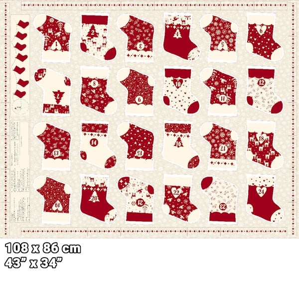 Nordic Noel ~ Stof Fabrics ~ Advent Panel.