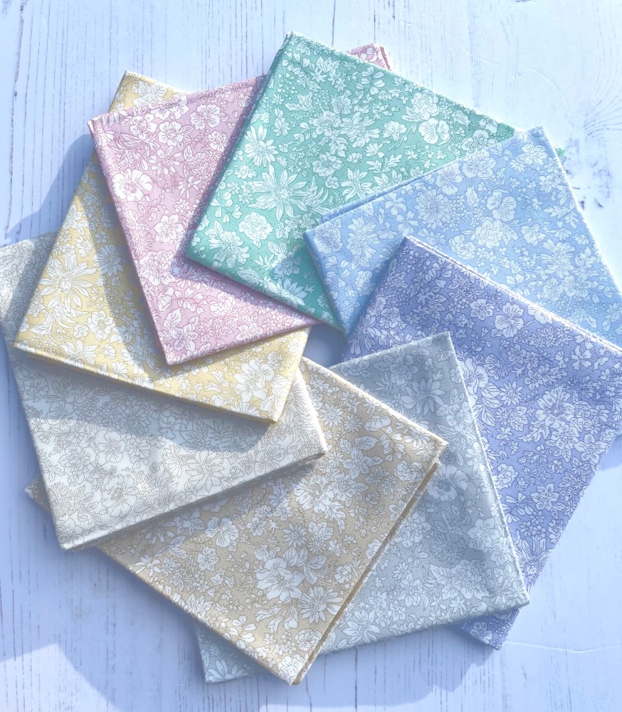 Emily Belle Spring Fat Quarter Bundle ( 8 In Total) ~Liberty