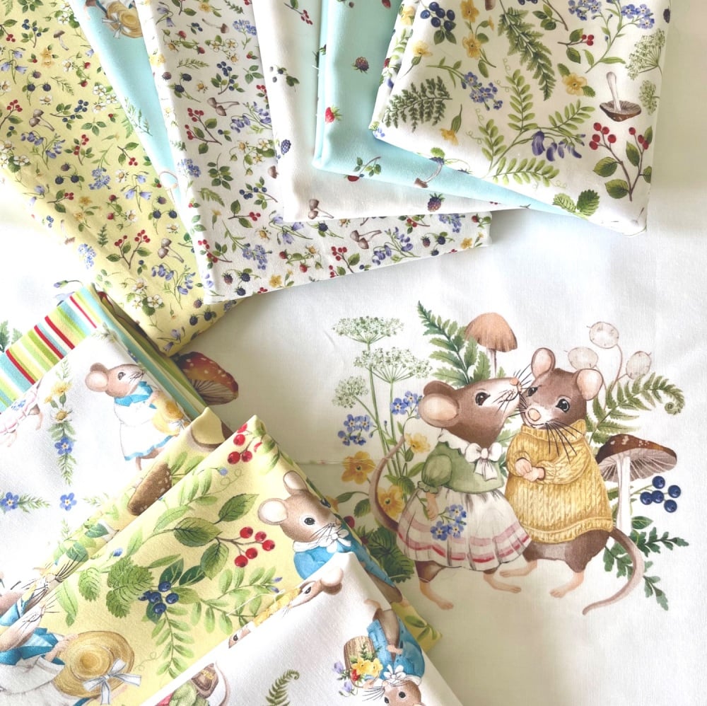 Country Mouse ~ Deborah Edwards ~ Northcott ~ Fabric Bundle