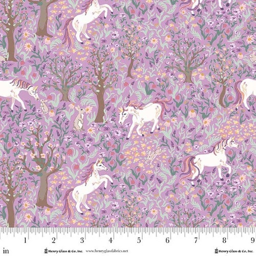 My Darling Unicorn ~ Karissa Schulten ~ Unicorns in Forest Scene ~ Lavender