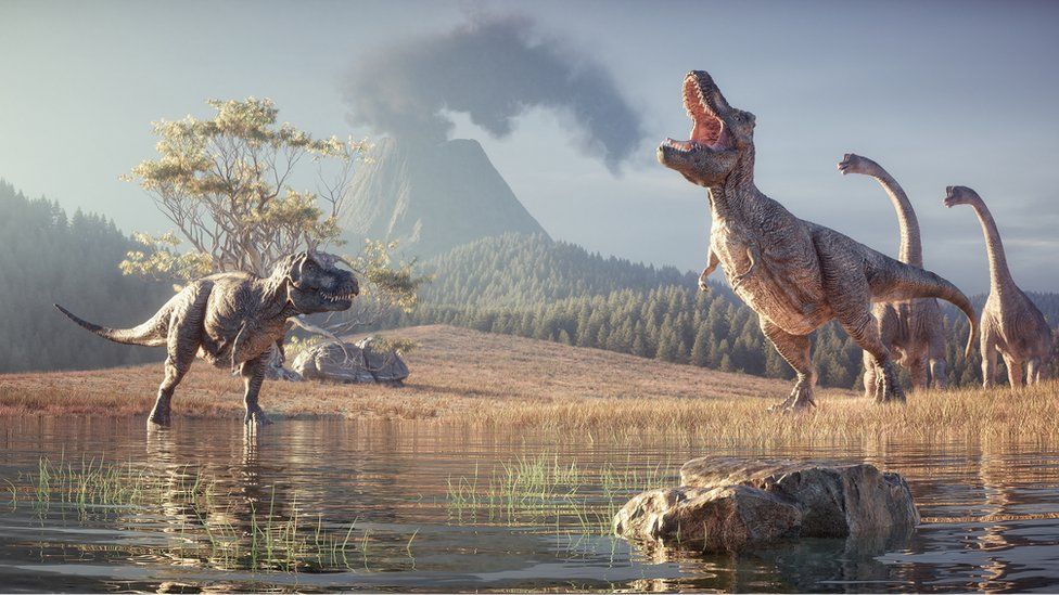 A Full Set Of Six Dinosaur Table Mats