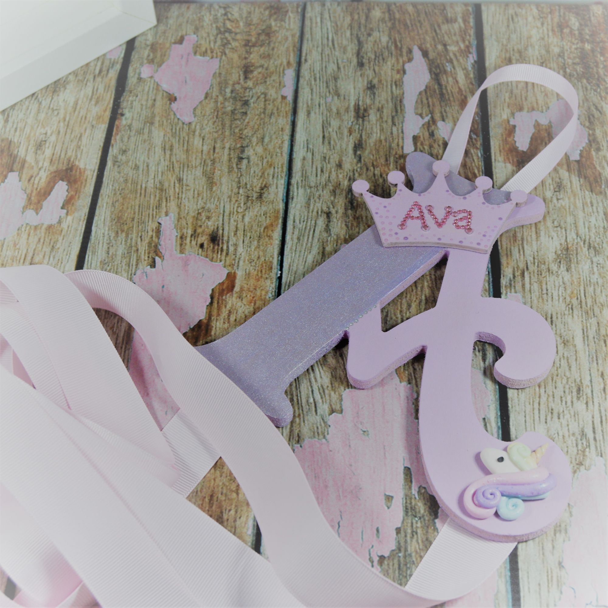 Any Name, Colour Or Theme? Girls Wooden Personalised Hair Bow Holder. 