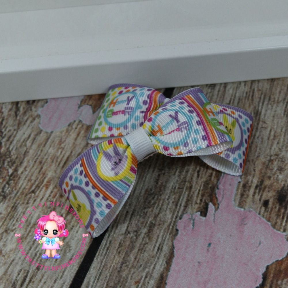 Easter Minnie Bows On Croc Clips