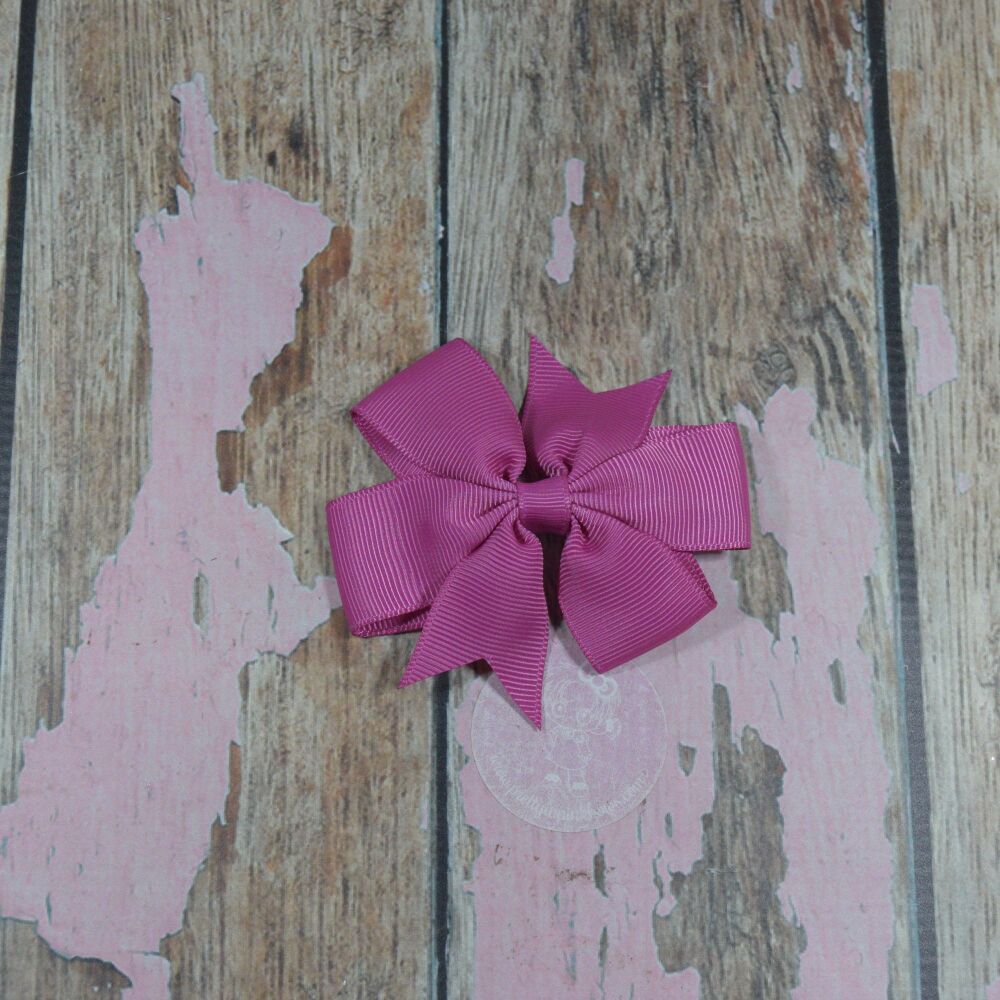 Pinwheel bow - Raspberry Rose