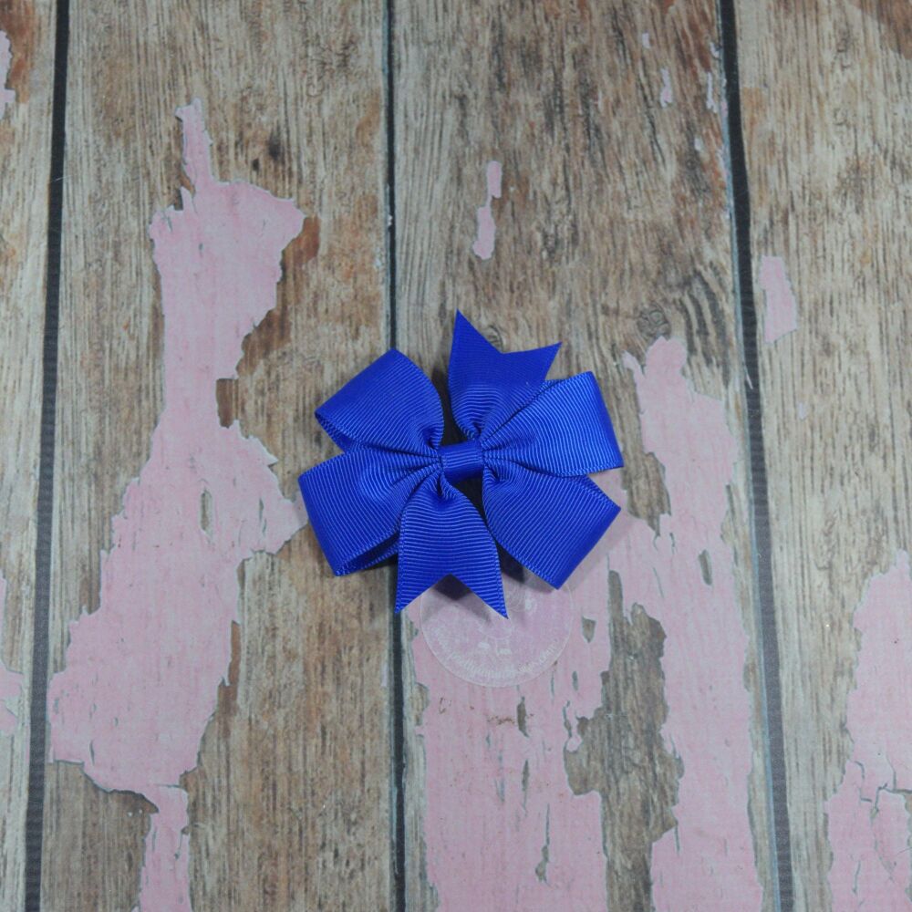 Pinwheel bow - Electric Blue