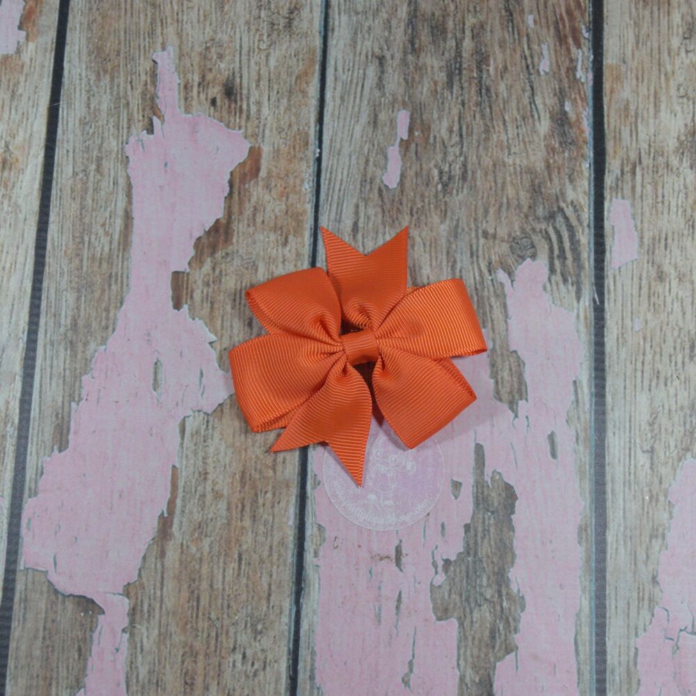 Pinwheel bow - Torrid Orange