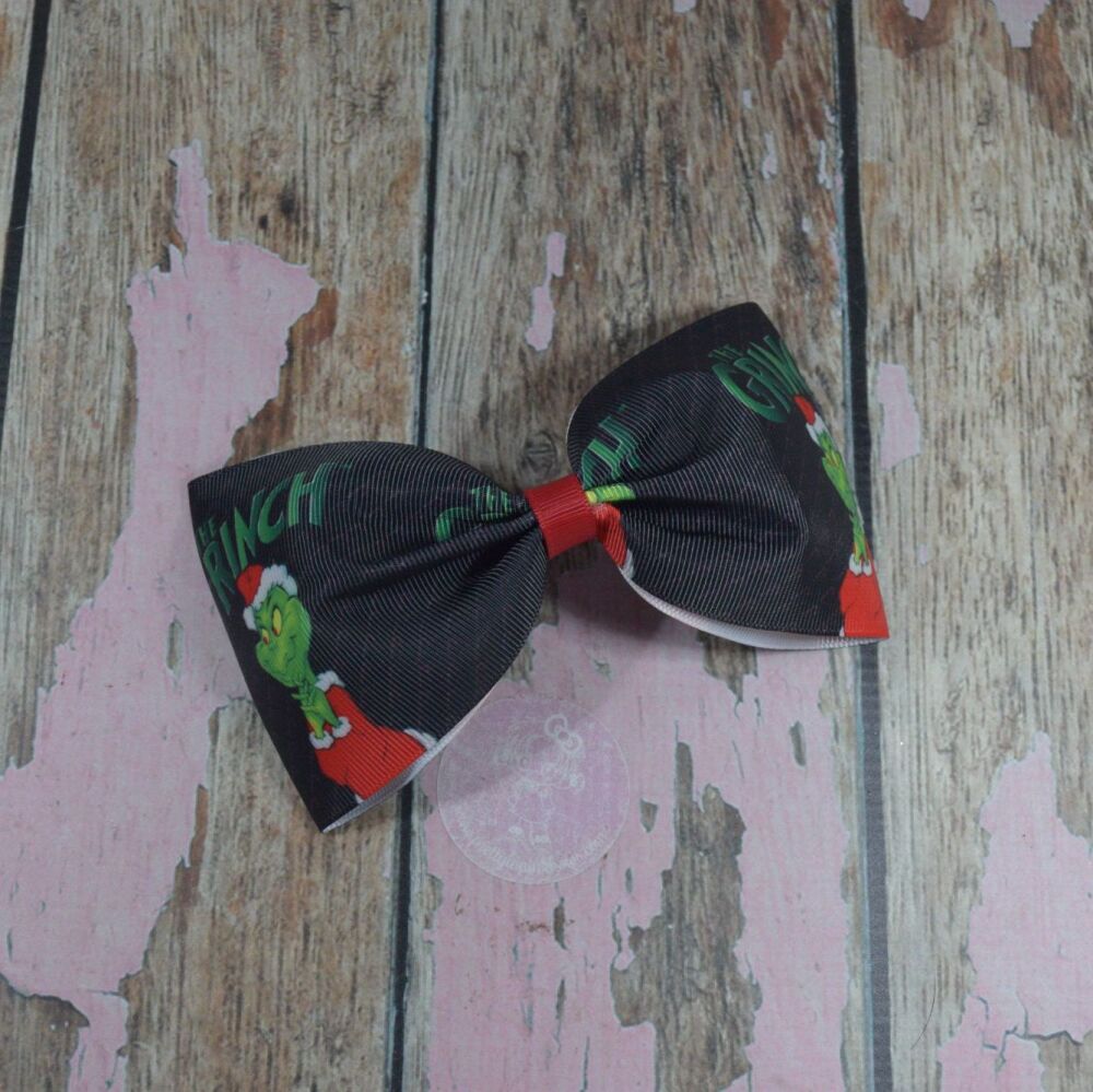 Large Minnie Bow - The Grinch
