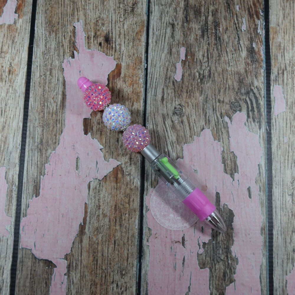 Multi bubble pen - Pink sugar, white sugar, light pink sugar