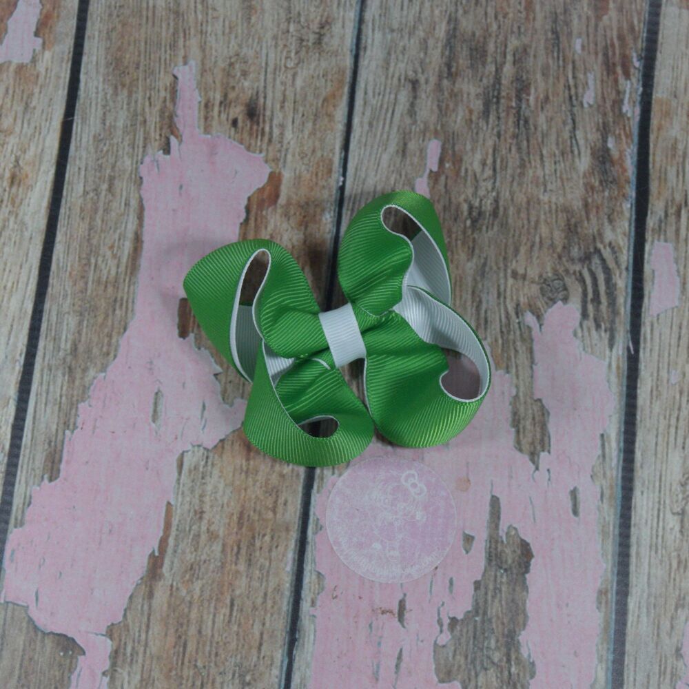 3" Double layered Boutique Bow - Classic Green